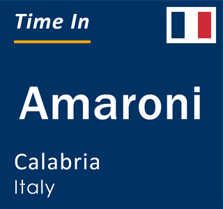 Current local time in Amaroni, Calabria, Italy