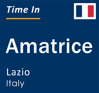 Current local time in Amatrice, Lazio, Italy