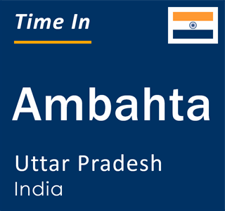 Current local time in Ambahta, Uttar Pradesh, India