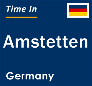 Current local time in Amstetten, Germany