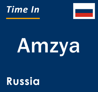 Current local time in Amzya, Russia