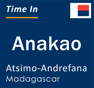 Current local time in Anakao, Atsimo-Andrefana, Madagascar