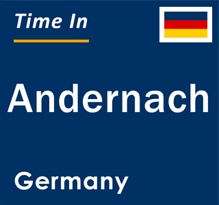 Current local time in Andernach, Germany