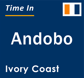 Current local time in Andobo, Ivory Coast