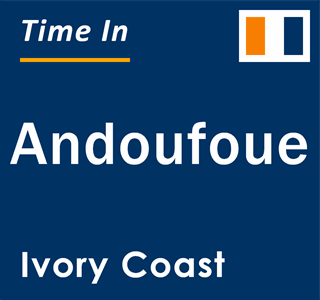 Current local time in Andoufoue, Ivory Coast