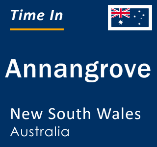 Current local time in Annangrove, New South Wales, Australia