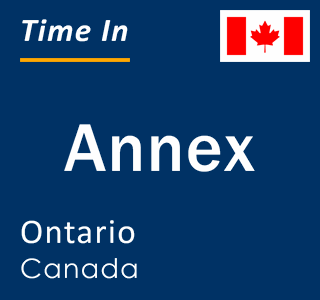 Current local time in Annex, Ontario, Canada