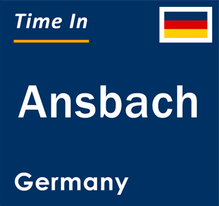 Current local time in Ansbach, Germany