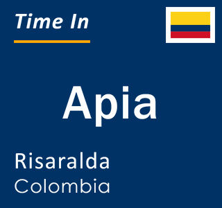 Current local time in Apia, Risaralda, Colombia