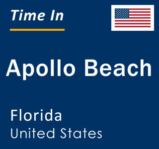 Current local time in Apollo Beach, Florida, United States