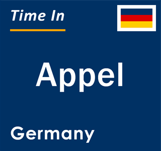 Current local time in Appel, Germany