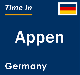 Current local time in Appen, Germany