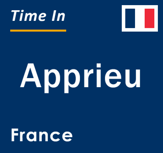 Current local time in Apprieu, France