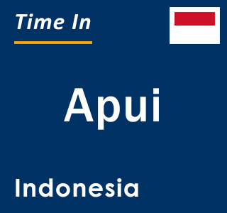 Current local time in Apui, Indonesia