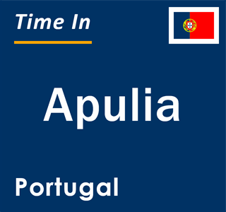 Current local time in Apulia, Portugal