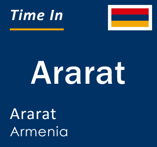 Current local time in Ararat, Ararat, Armenia