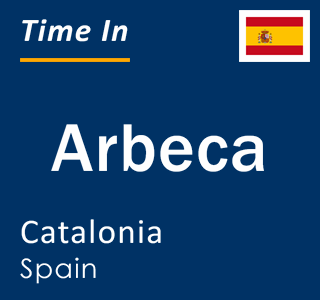 Current local time in Arbeca, Catalonia, Spain