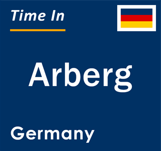 Current local time in Arberg, Germany