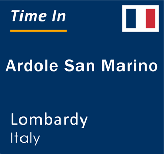 Current local time in Ardole San Marino, Lombardy, Italy