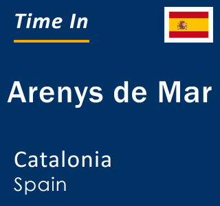 Current local time in Arenys de Mar, Catalonia, Spain