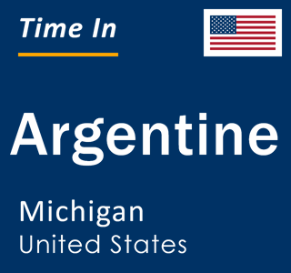 Current local time in Argentine, Michigan, United States