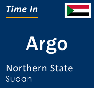 Current local time in Argo, Northern State, Sudan