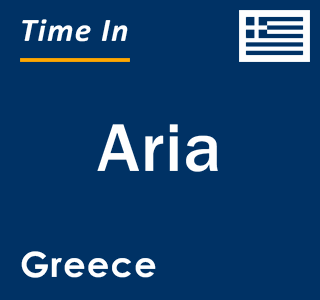 Current local time in Aria, Greece