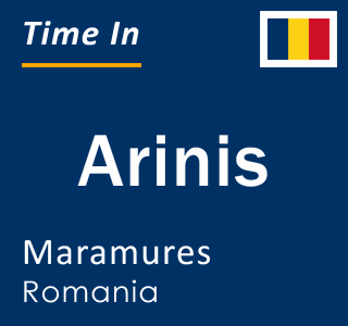 Current local time in Arinis, Maramures, Romania