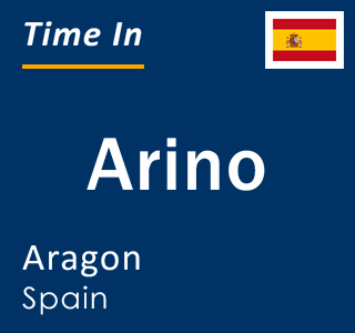 Current local time in Arino, Aragon, Spain