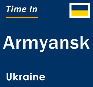 Current local time in Armyansk, Ukraine