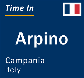 Current local time in Arpino, Campania, Italy