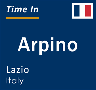 Current local time in Arpino, Lazio, Italy