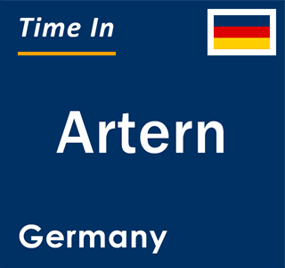 Current local time in Artern, Germany