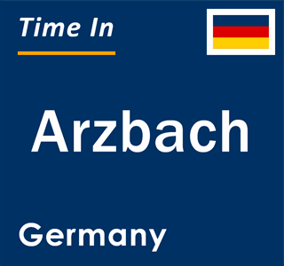 Current local time in Arzbach, Germany