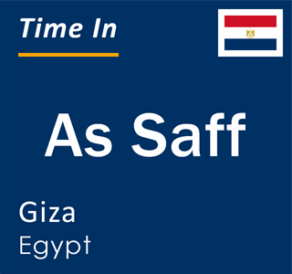 Current local time in As Saff, Giza, Egypt