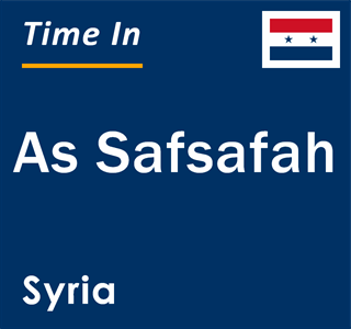 Current local time in As Safsafah, Syria