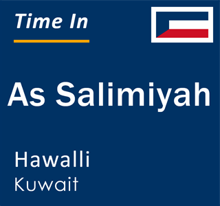 Current local time in As Salimiyah, Hawalli, Kuwait