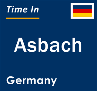 Current local time in Asbach, Germany