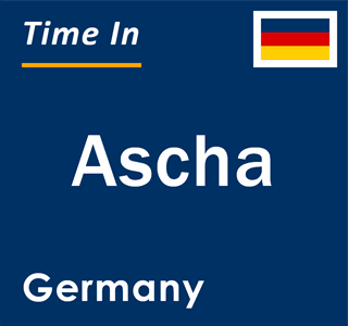 Current local time in Ascha, Germany