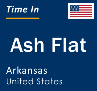 Current local time in Ash Flat, Arkansas, United States