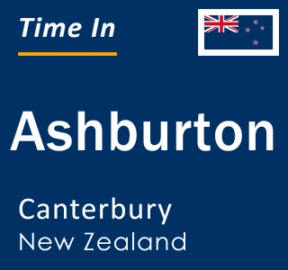 Current local time in Ashburton, Canterbury, New Zealand