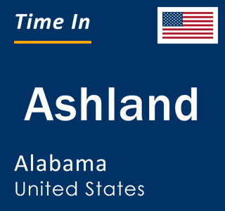 Current local time in Ashland, Alabama, United States