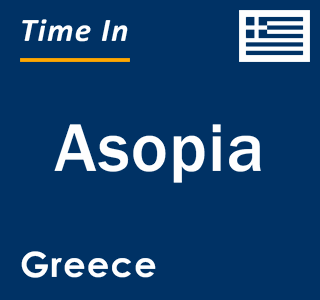 Current local time in Asopia, Greece