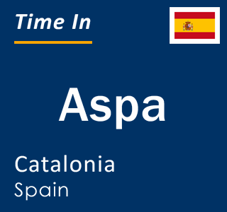 Current local time in Aspa, Catalonia, Spain