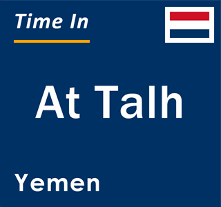 Current local time in At Talh, Yemen