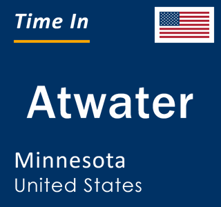 Current local time in Atwater, Minnesota, United States