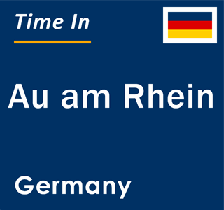 Current local time in Au am Rhein, Germany