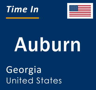 Current local time in Auburn, Georgia, United States