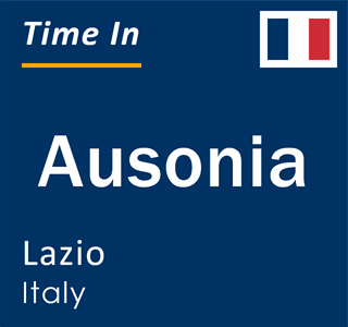 Current local time in Ausonia, Lazio, Italy