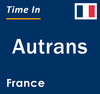 Current local time in Autrans, France